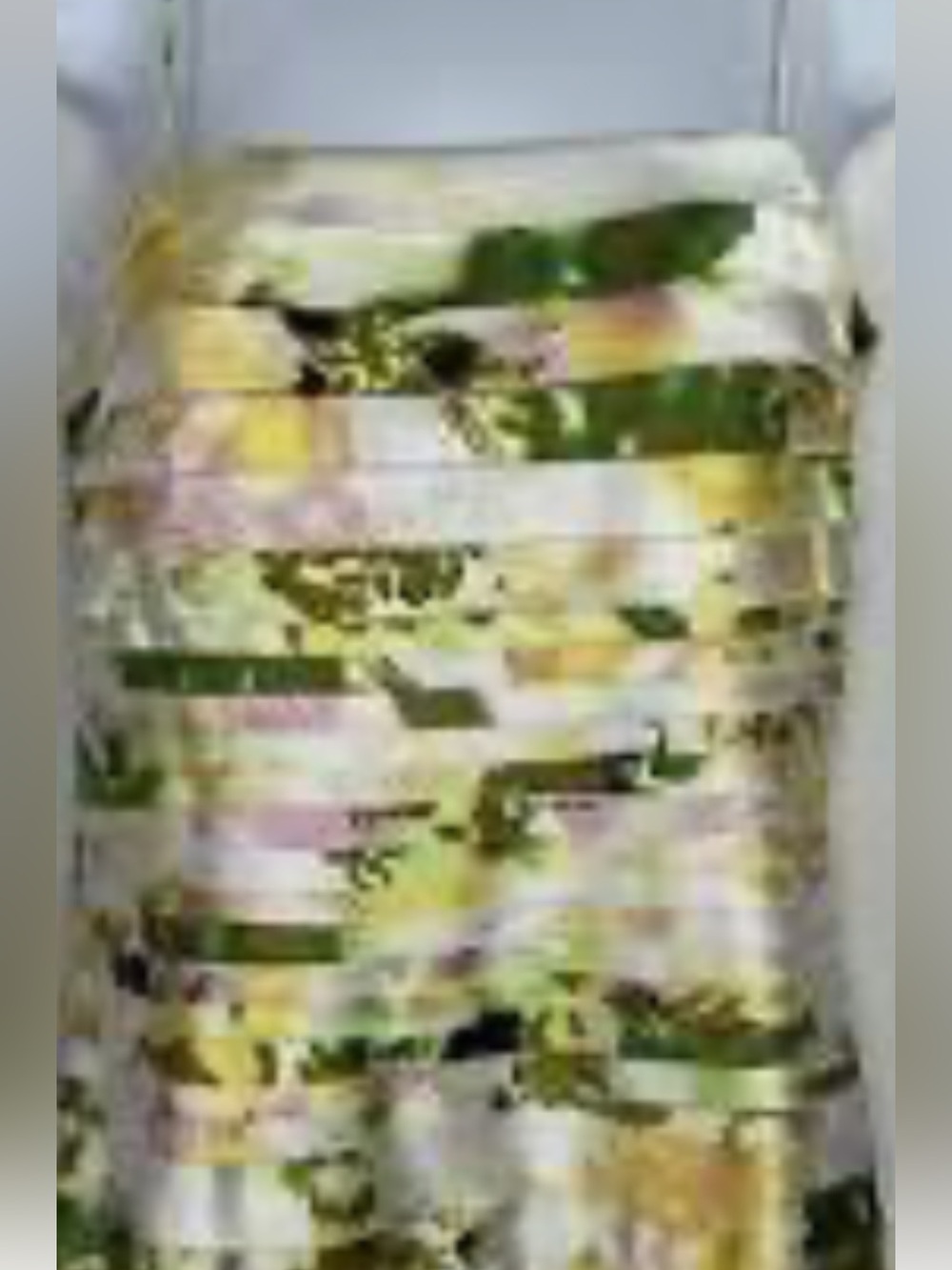 JS Collection dress Floral A-Line  in Yellow and Green